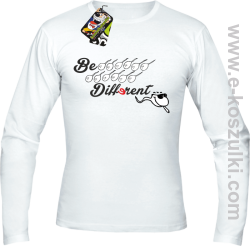 Be different - longsleeve męski biały