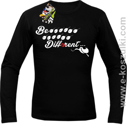 Be different - longsleeve męski czarny