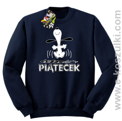 Hurra piątecek - bluza bez kaptura granatowy