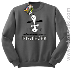 Hurra piątecek - bluza bez kaptura szary