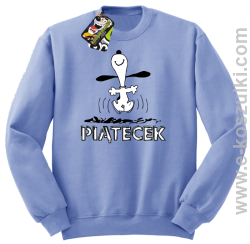 Hurra piątecek - bluza bez kaptura błękitny