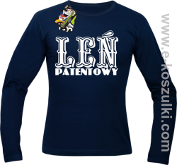 Leń patentowy - longsleeve męski granatowy