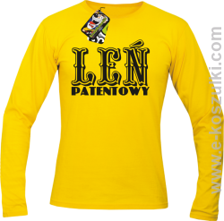 Leń patentowy - longsleeve męski żółty