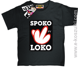 Spoko loko koszulka dziecięca - czarny