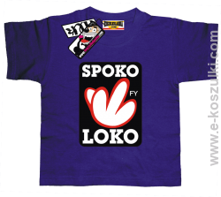 Spoko loko koszulka dziecięca - fioletowy