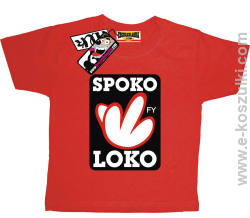 Spoko loko koszulka dziecięca - czerwony