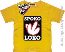Spoko loko koszulka dziecięca - żółty