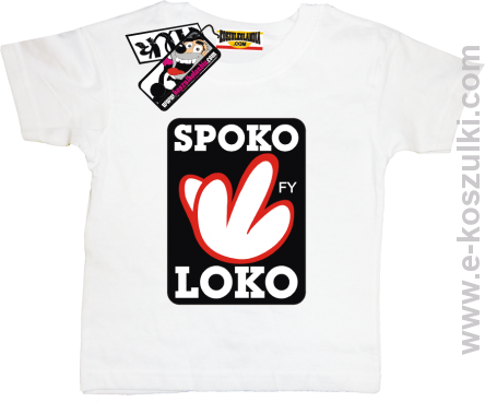 Spoko loko koszulka dziecięca - biały