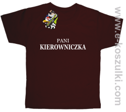 Pani kierowniczka - koszulka dziecięca brązowy
