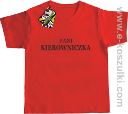Pani kierowniczka - koszulka dziecięca czerwony