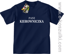 Pani kierowniczka - koszulka dziecięca granatowy