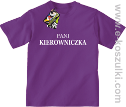 Pani kierowniczka - koszulka dziecięca fioletowy
