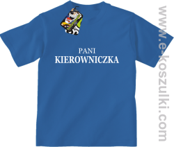 Pani kierowniczka - koszulka dziecięca niebieski