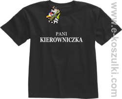 Pani kierowniczka - koszulka dziecięca czarny
