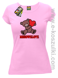 MISIOWELOVE - koszulka damska różowa