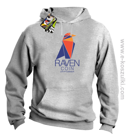 RAVEN Coin CryptoMiner - bluza męska z kapturem 