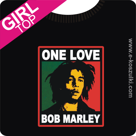 One love Bob Marley - top z nadrukiem 