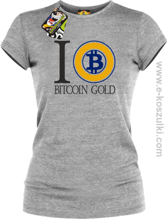 I love Bitcoin Gold - koszulka damska 