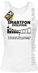 Smartfon evolution - top damski - biały