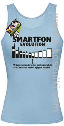 Smartfon evolution - top damski - błękitny