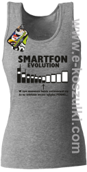 Smartfon evolution - top damski - szary