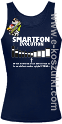 Smartfon evolution - top damski - granatowy
