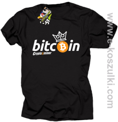 Bitcoin Standard Cryptominer King - koszulka męska czarna