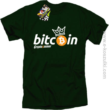 Bitcoin Standard Cryptominer King - koszulka męska 