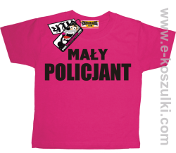 Mały policjant koszulka dziecięca - różowy