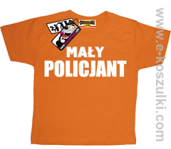 Mały policjant koszulka dziecięca - pomarańczowy