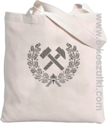 Pyrlik i żelazko Znak Górniczy herb górnictwa Logo - torba z nadrukiem 