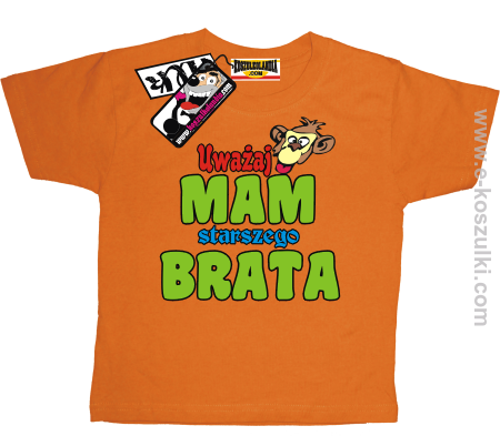 Uważaj mam starszego brata - koszulka dziecięca