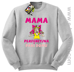 MAMA  perfekcyjna Pani domu - bluza bez kaptura STANDARD melanż 