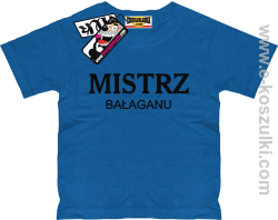 Mistrz bałaganu koszulka dziecięca - niebieski