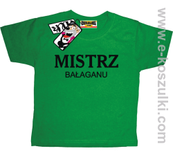 Mistrz bałaganu koszulka dziecięca - zielony