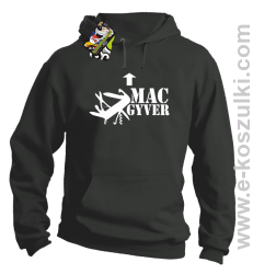 Mac Gyver - bluza z kapturem szara