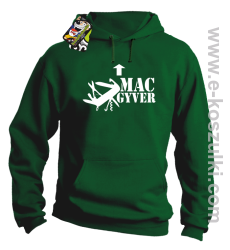 Mac Gyver - bluza z kapturem zielona