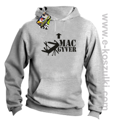 Mac Gyver - bluza z kapturem melanż
