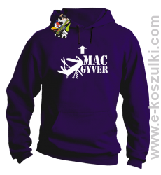 Mac Gyver - bluza z kapturem fioletowa