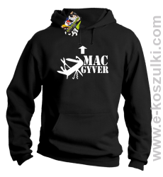 Mac Gyver - bluza z kapturem czarna