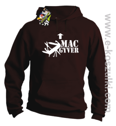 Mac Gyver - bluza z kapturem brązowa