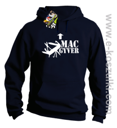 Mac Gyver - bluza z kapturem granatowa