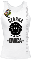 Czarna owca - Black Sheep -  top damski  biały