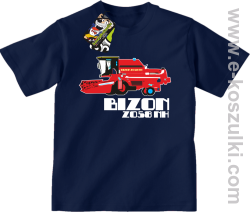 BIZON ZO58 NH - koszulka dziecięca granatowa