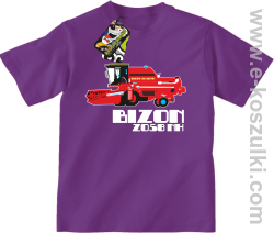 BIZON ZO58 NH - koszulka dziecięca fioletowa