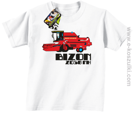 BIZON ZO58 NH - koszulka dziecięca biała