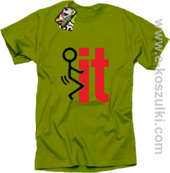 I fuck it  symbol - koszulka męska kiwi