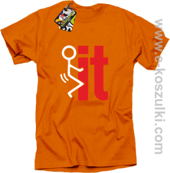 I fuck it  symbol - koszulka męska pomarańczowy