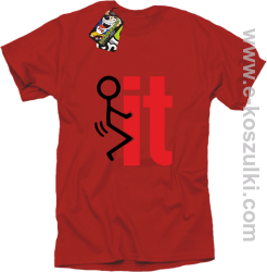 I fuck it  symbol - koszulka męska czerwony