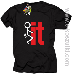 I fuck it  symbol - koszulka męska czarny